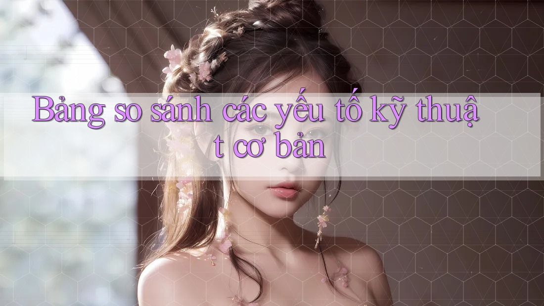 Bảng so sánh các yếu tố kỹ thuật cơ bản Bảng so sánh các yếu tố kỹ thuật cơ bản