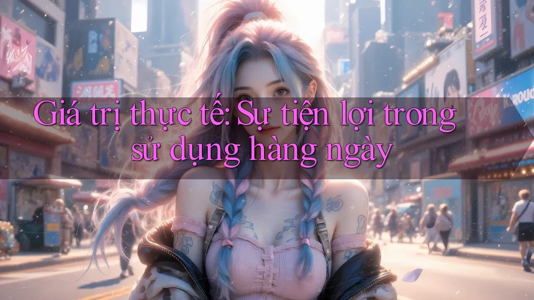 Giá trị thực tế: Sự tiện lợi trong sử dụng hàng ngày Giá trị thực tế: Sự tiện lợi trong sử dụng hàng ngày
