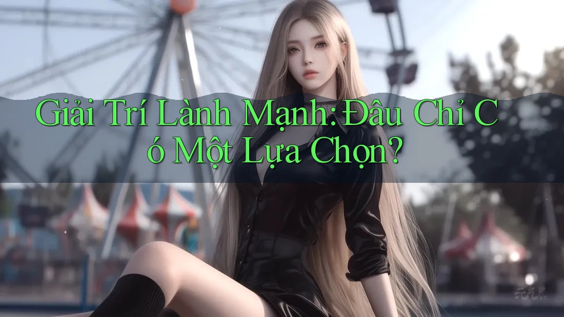 Giải Trí Lành Mạnh: Đâu Chỉ Có Một Lựa Chọn Giải Trí Lành Mạnh: Đâu Chỉ Có Một Lựa Chọn