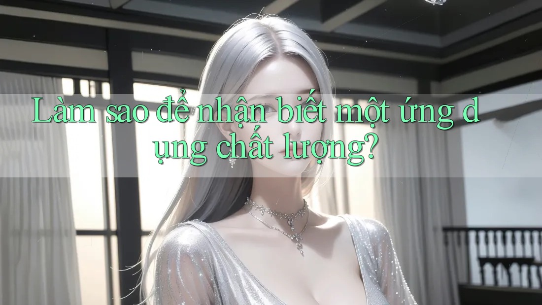 Làm Sao Để Nhận Biết Một Ứng Dụng Chất Lượng? Làm Sao Để Nhận Biết Một Ứng Dụng Chất Lượng?