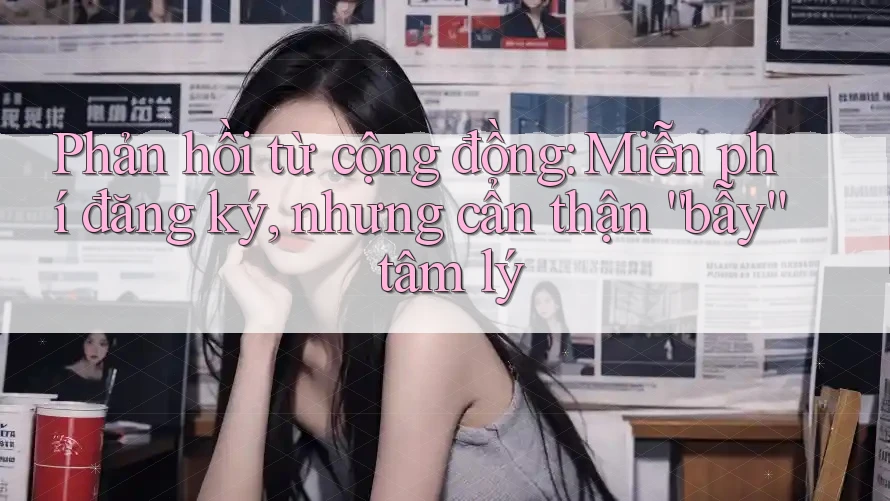 Phản hồi từ cộng đồng: Miễn phí đăng ký, nhưng cẩn thận “bẫy” tâm lý