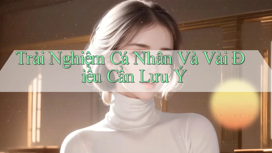 Trải Nghiệm Cá Nhân Và Vài Điều Cần Lưu Ý